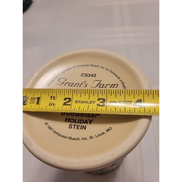 Budweiser Holiday Stein 1998 Grants Holiday Farm Great Condition - Picture 7 of 8